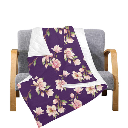 Magnolia Pattern Print Design MAG02 Premium Quilt