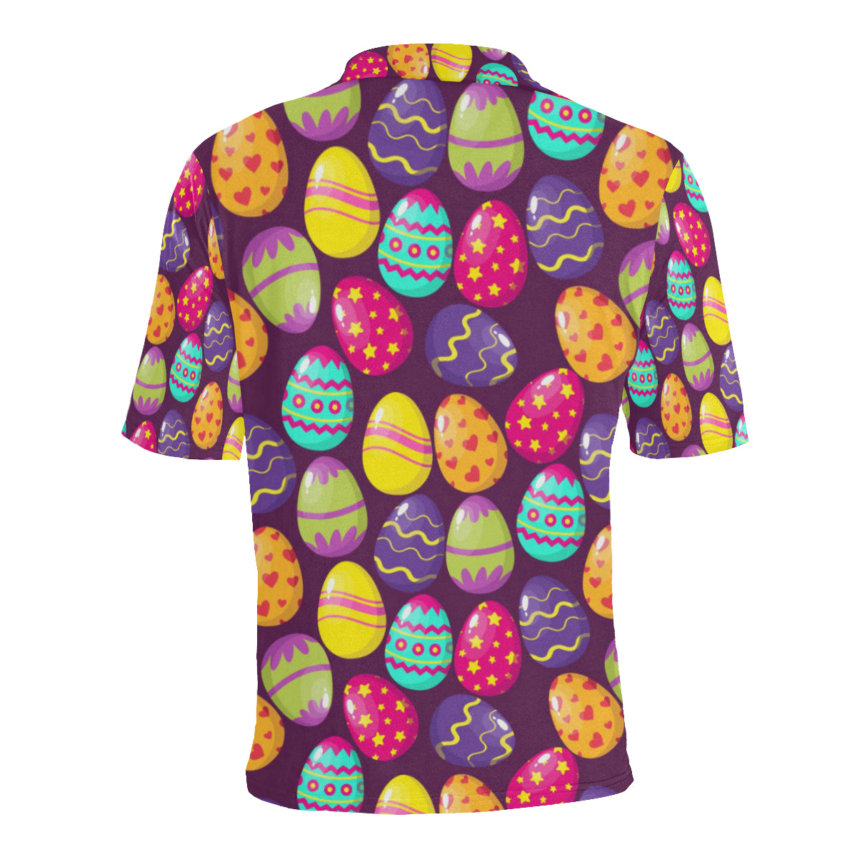 Easter Eggs Pattern Print Design RB04 Men Polo Shirt