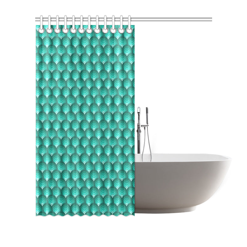 Scales Pattern Print Design 01 Shower Curtain