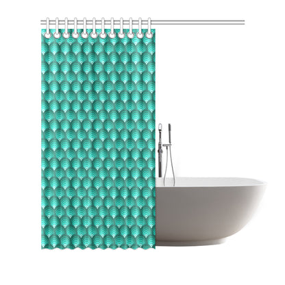 Scales Pattern Print Design 01 Shower Curtain