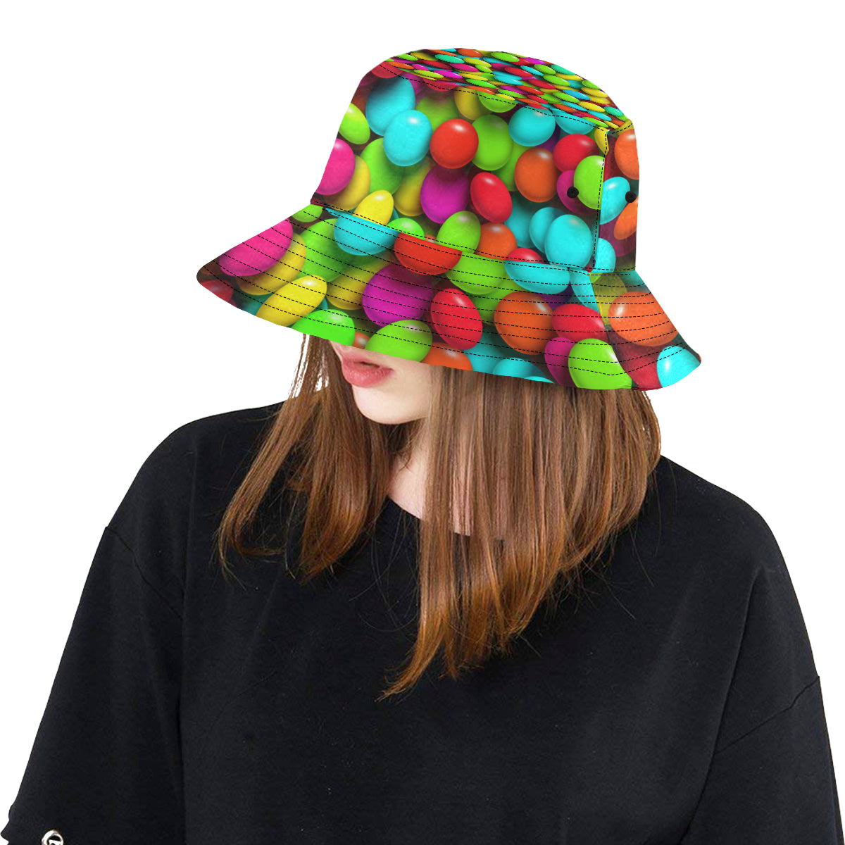 Candy Pattern Print Design CA03 Unisex Bucket Hat