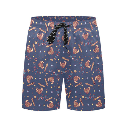Taurus Print Design LKS304 Men's Swim Trunks Beach Shorts
