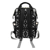 Bandana Paisley Black Print Design LKS308 Diaper Bag Backpack