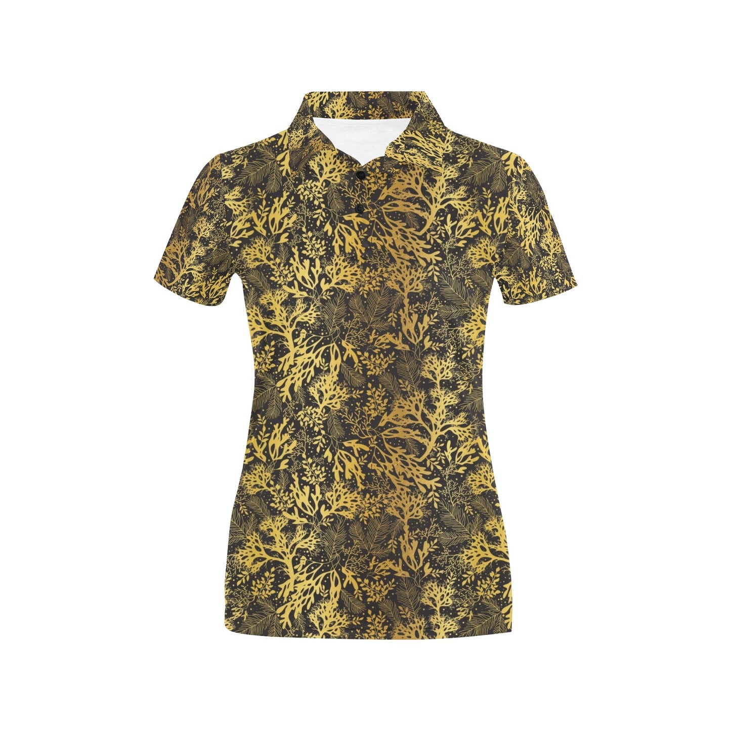 Seaweed Print Design LKS303 Women's Polo Shirt