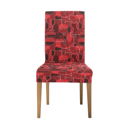 Wine Glass Print Design LKS301 Dining Chair Slipcover