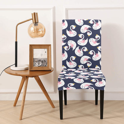 Swan Print Design LKS403 Dining Chair Slipcover