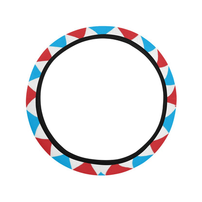 Harlequin Print Design LKS402 Steering Wheel Cover with Elastic Edge