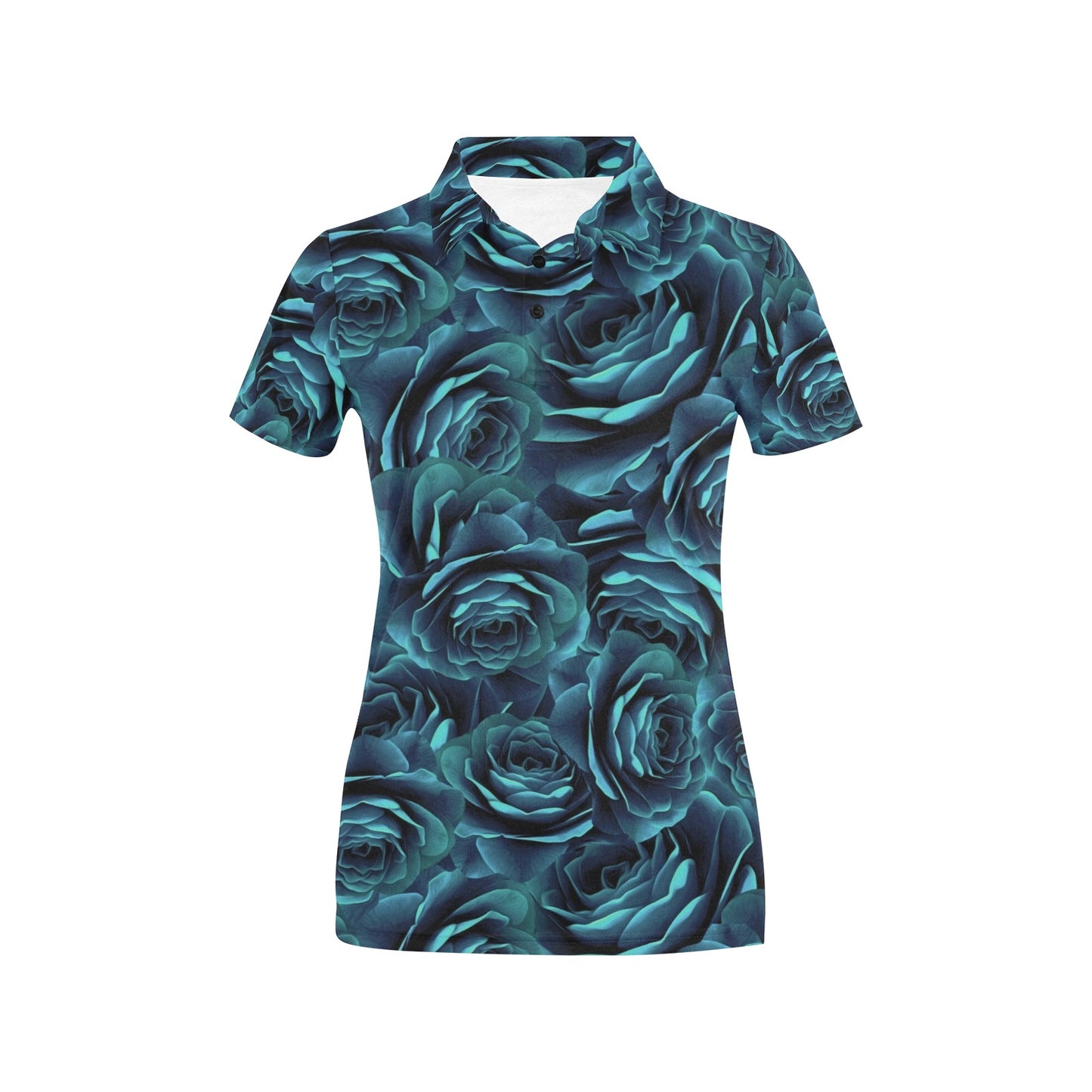 Camellia Pattern Print Design CM04 Women's Polo Shirt