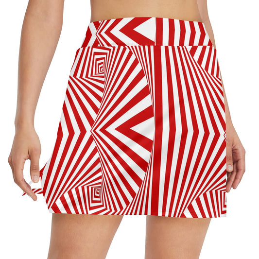Vortex Print Design LKS304 17" Golf & Pickleball Skort with Pockets