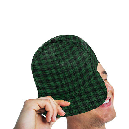 Green Tartan Plaid Pattern Snapback Cap