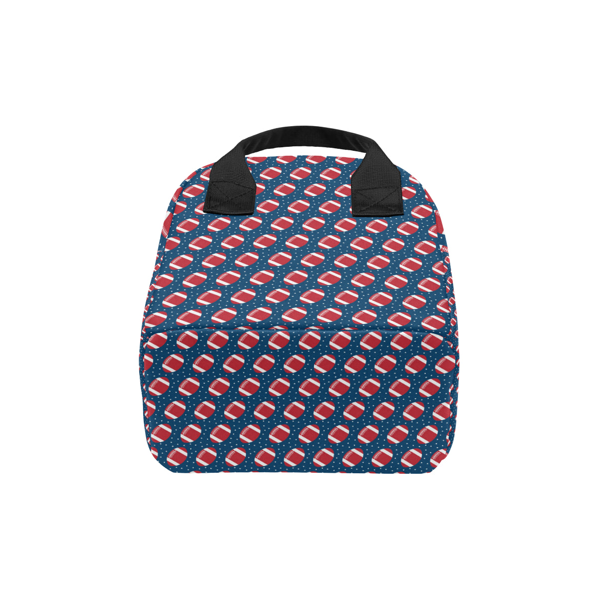 American Football Star Design Pattern Insulated Lunch Bag