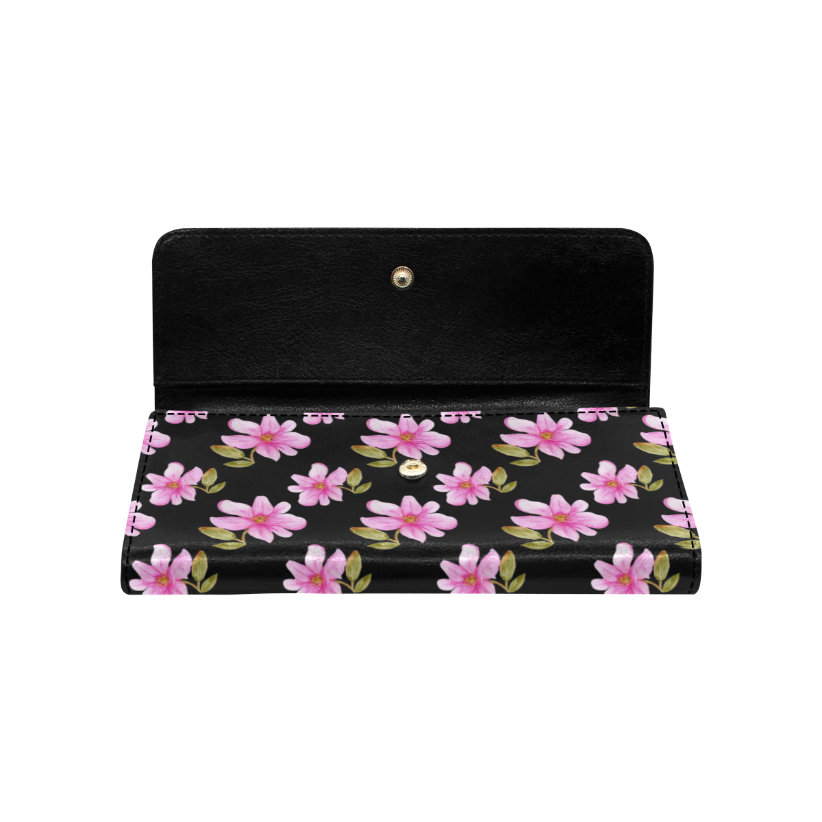 Magnolia Pattern Print Design MAG06 Women's Trifold Wallet