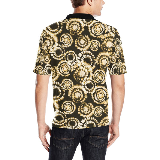 Tie Dye Print Design LKS307 Men Polo Shirt