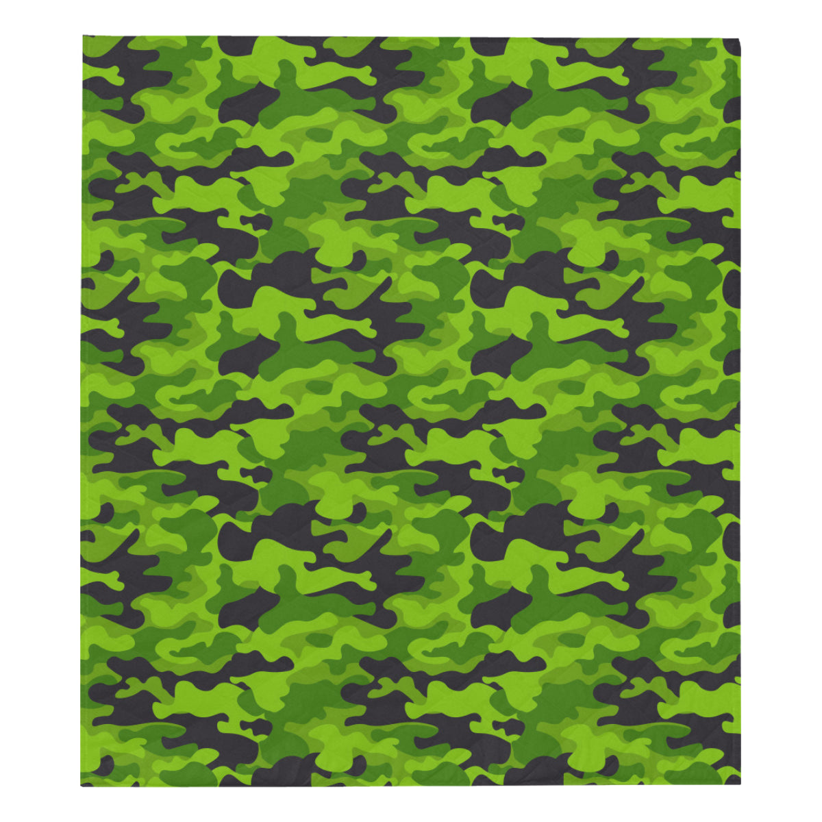 Green Kelly Camo Print Premium Quilt