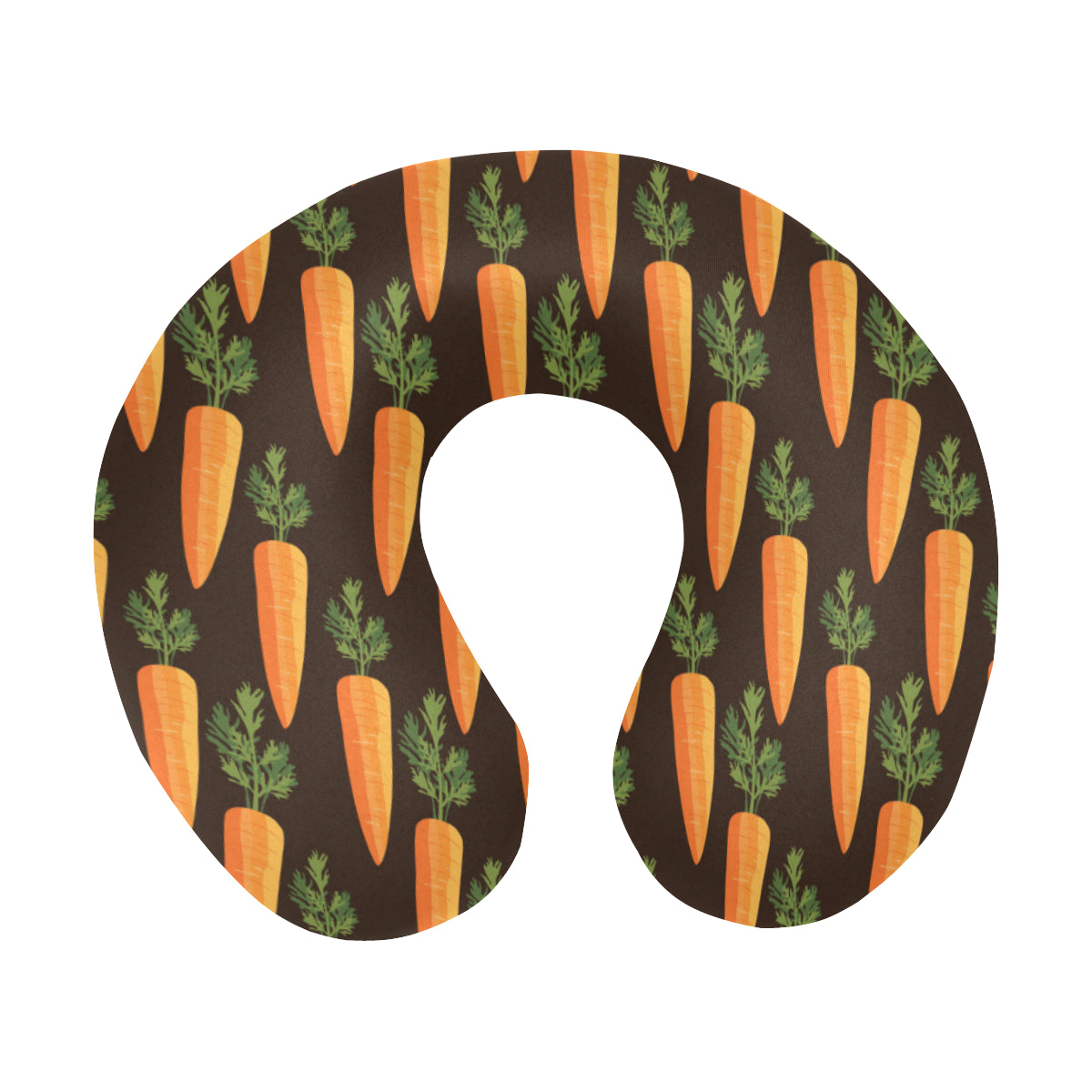 Carrot Pattern Print Design 06 U-Shaped Travel Neck Pillow