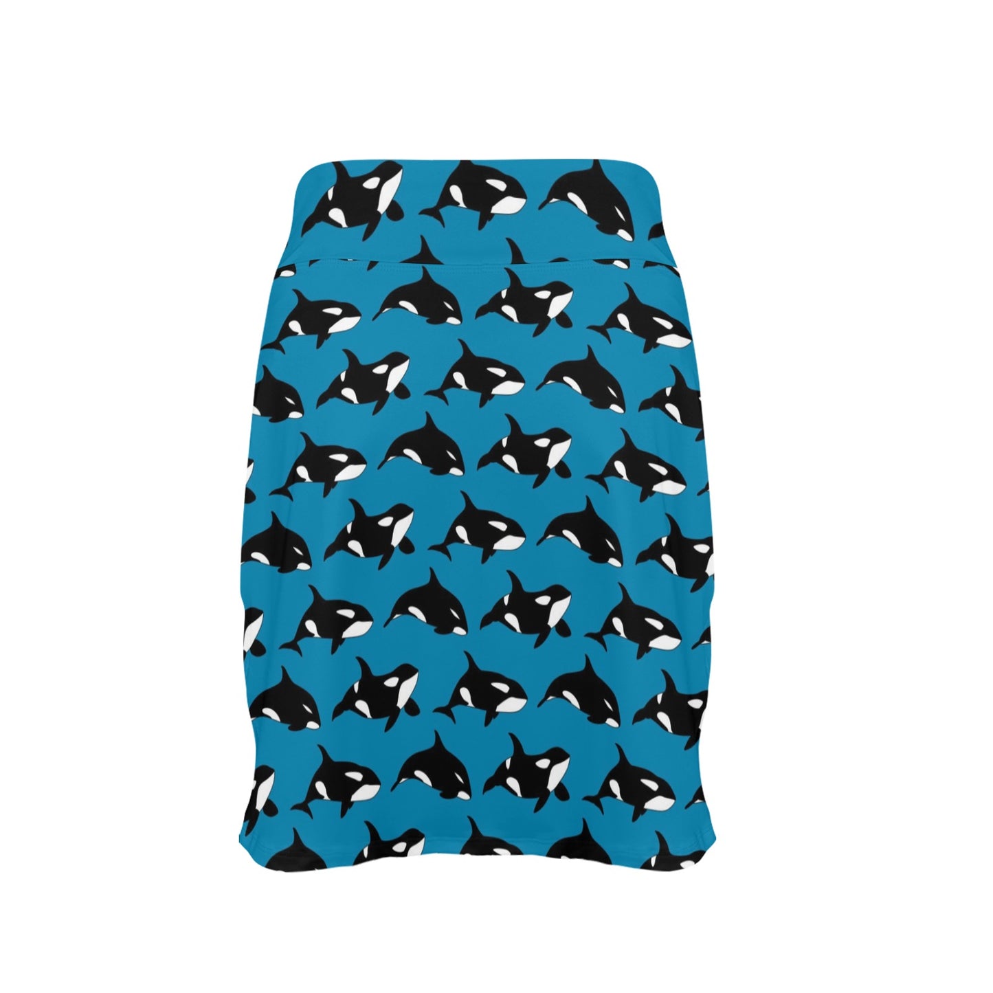 Whale Print Design LKS304 17" Golf & Pickleball Skort with Pockets