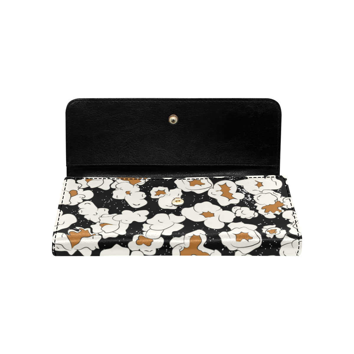 Popcorn Pattern Print Design A02 Women's Trifold Wallet