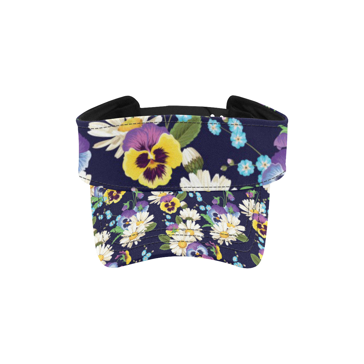 Pansy Pattern Print Design PS03 Unisex Sun Visor