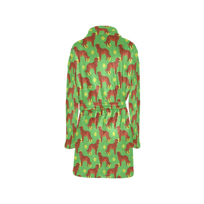 Setters Irish Print Design LKS302 Women's Fleece Robe