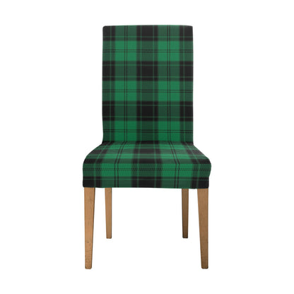 Tartan Green Print Design LKS302 Dining Chair Slipcover