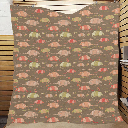 Armadillo Pattern Print Design 04 Premium Quilt