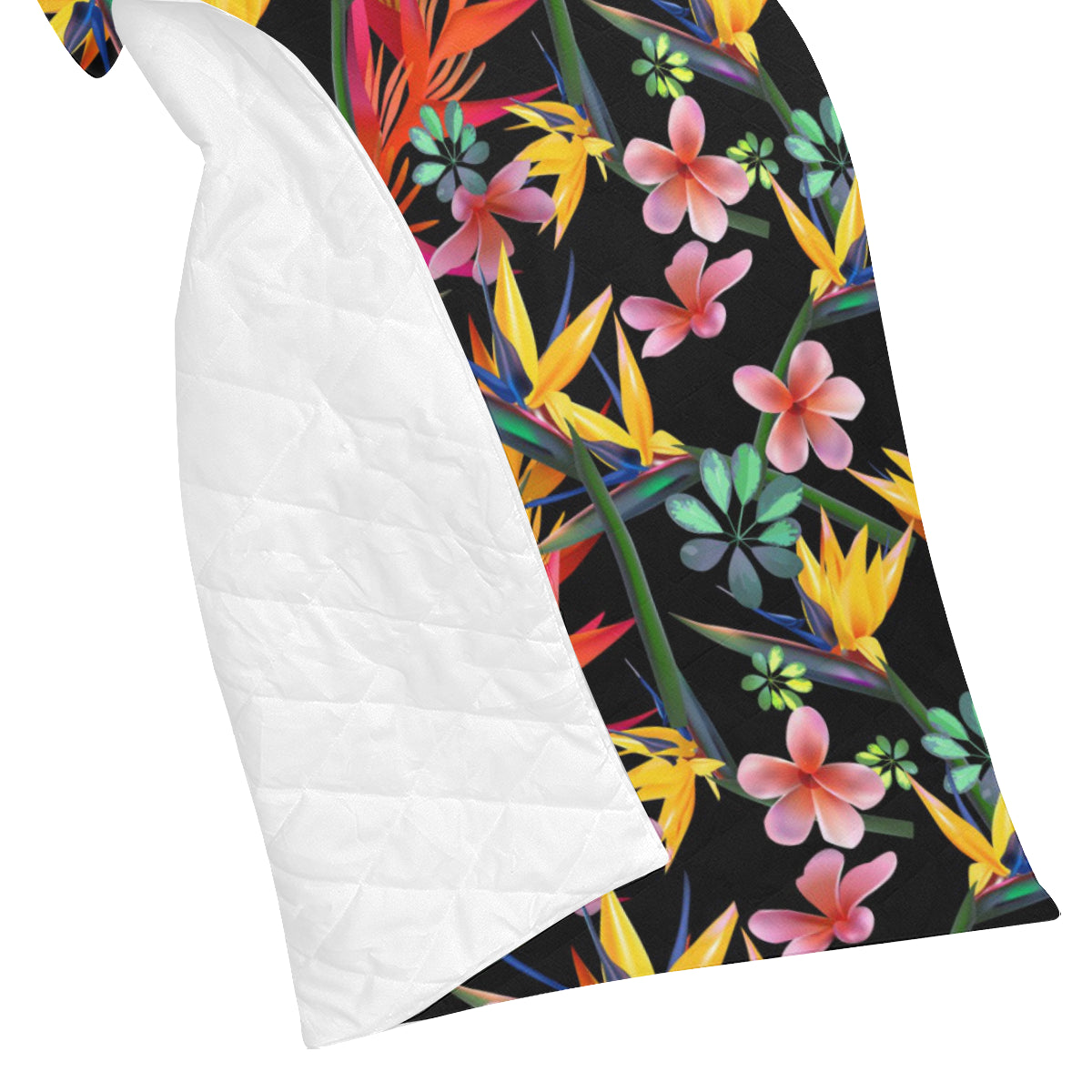 Tropical Flower Pattern Print Design TF015 Premium Quilt