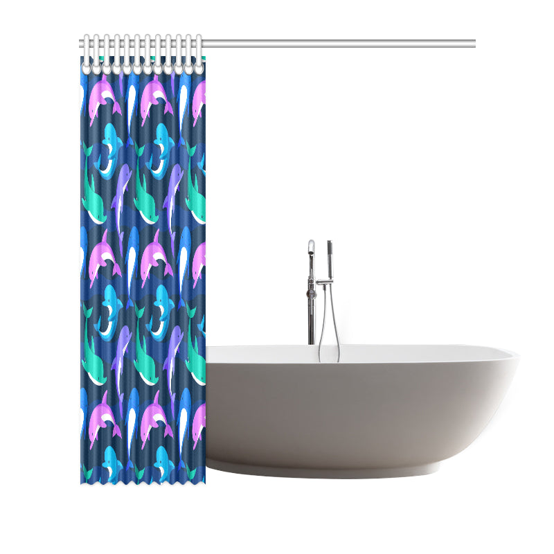 Dolphin Baby Shower Curtain