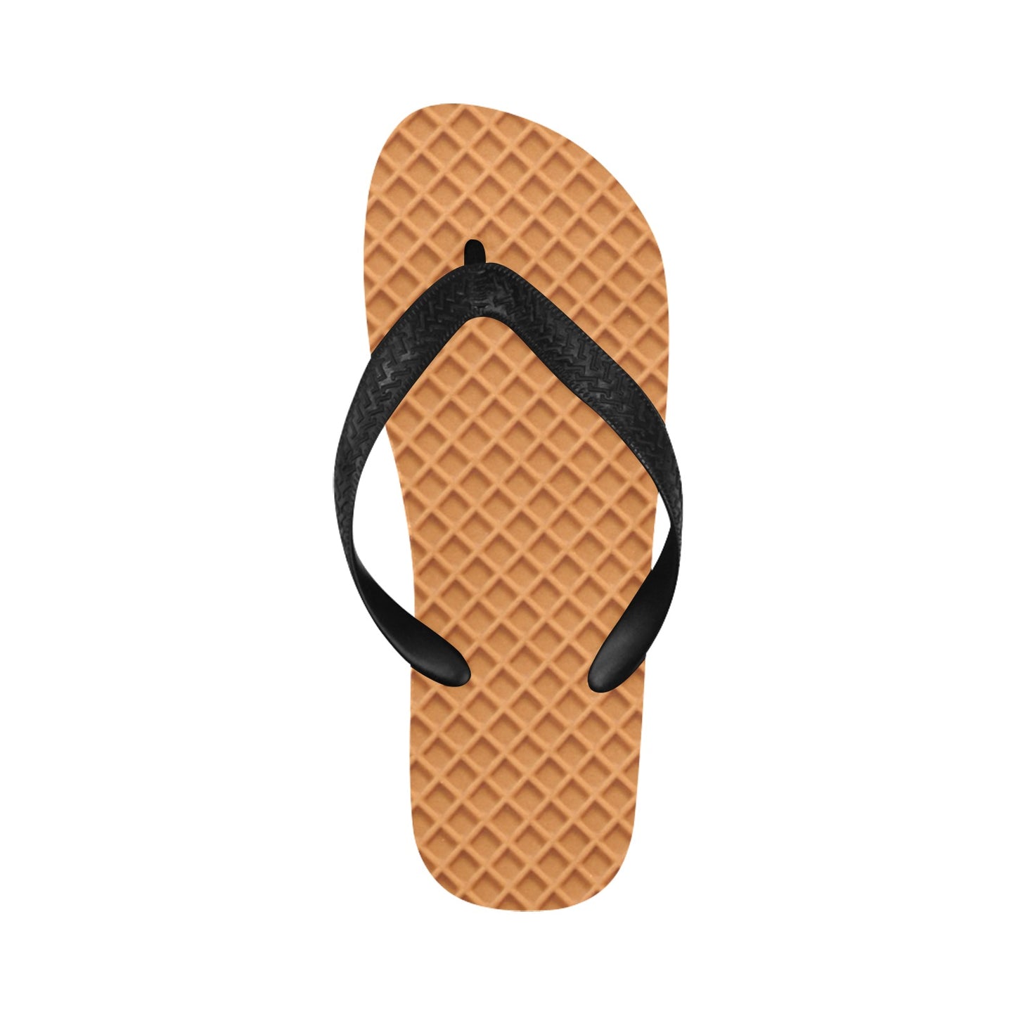Waffle Texture Print Design LKS301 Flip Flops