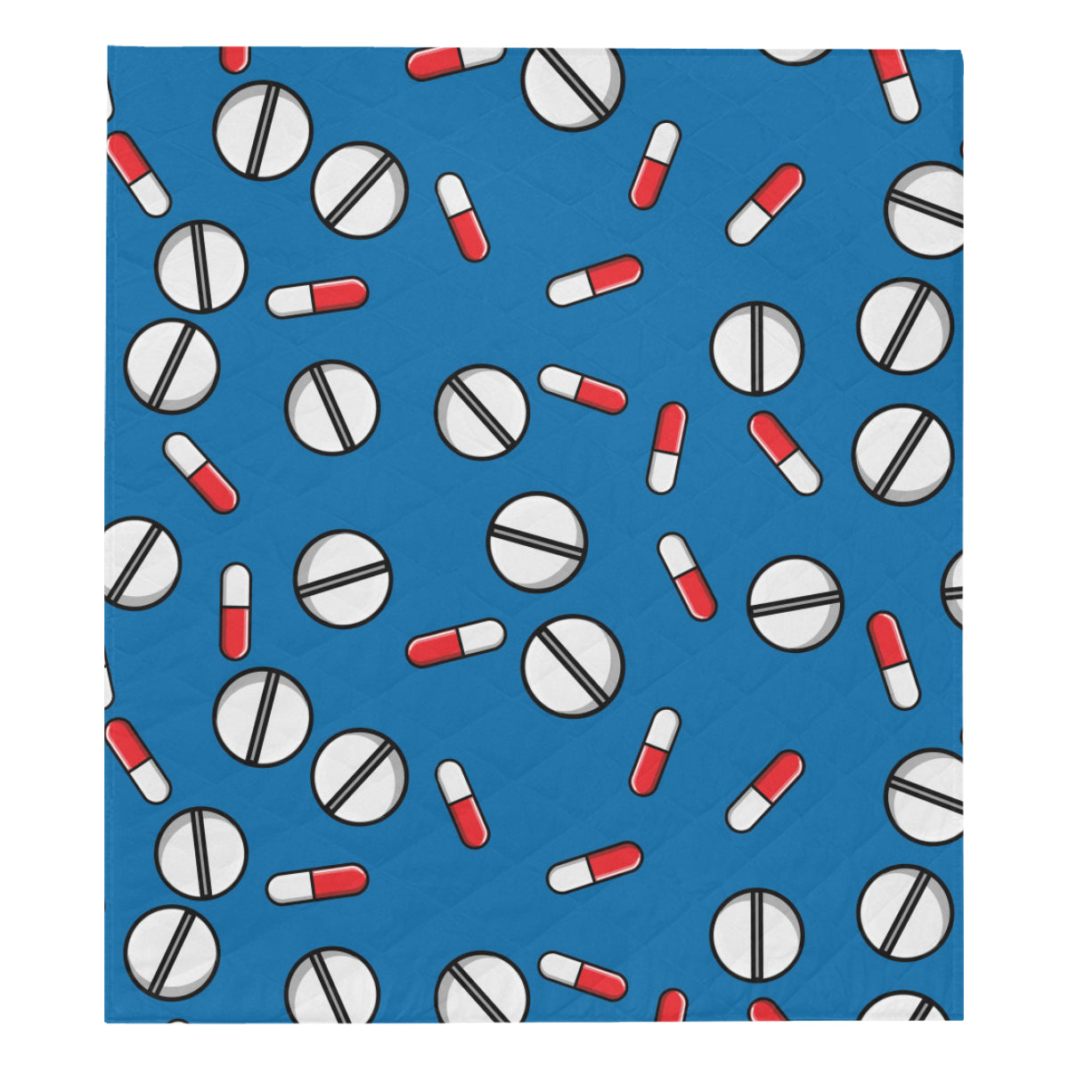Pill Pattern Print Design A05 Premium Quilt