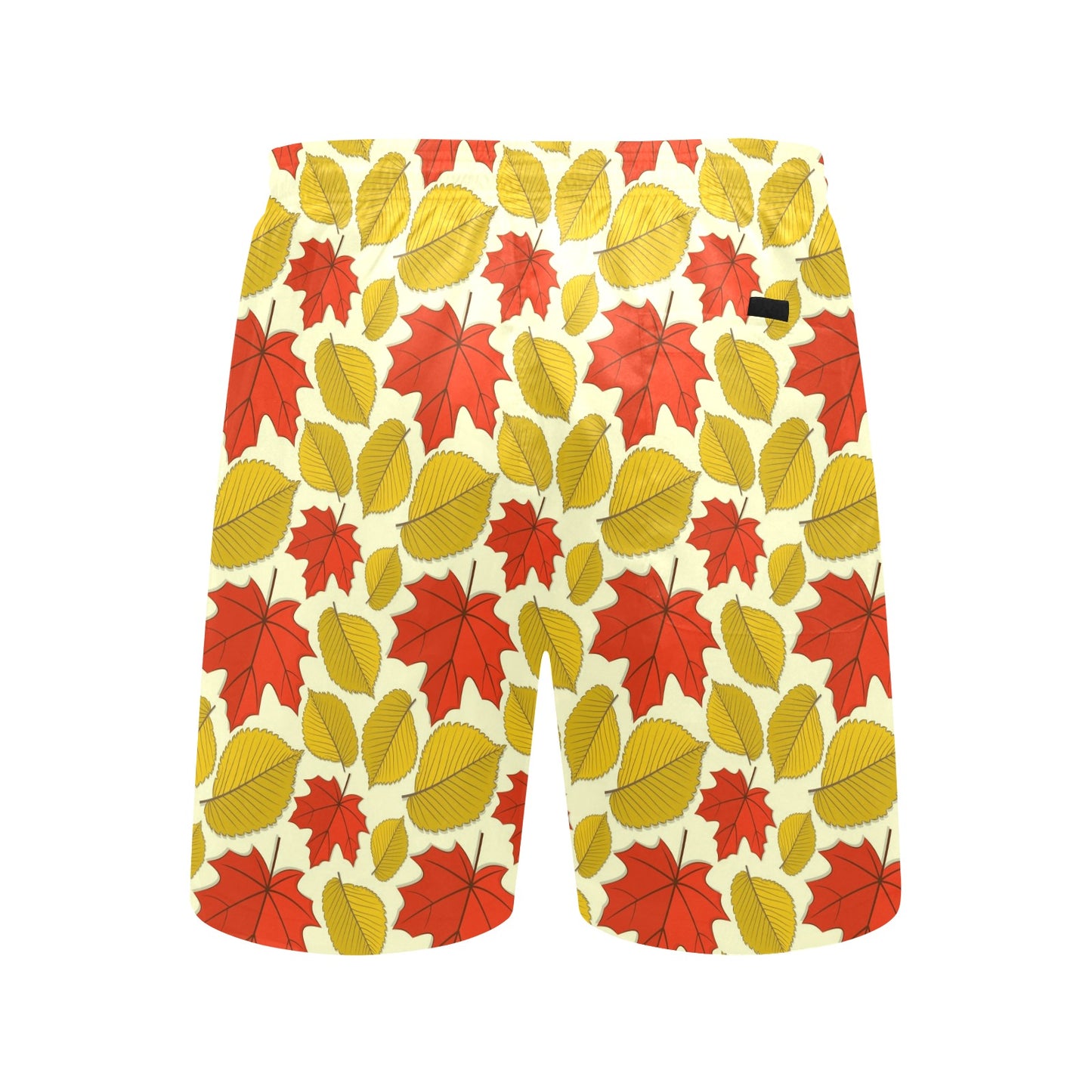 Elm Maple Leave Print Pattern Men's Swim Trunks Beach Shorts
