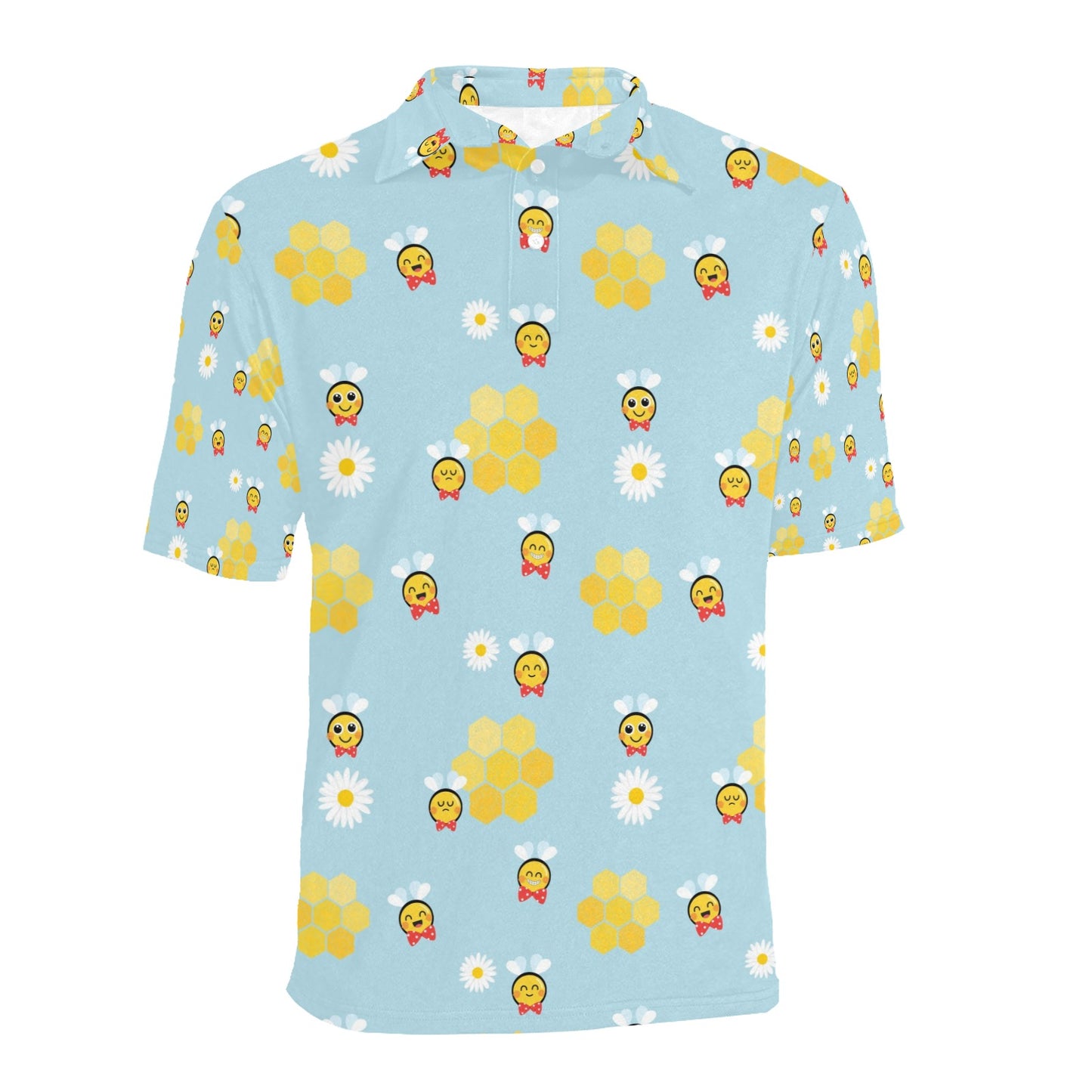Bee Cute Print Design LKS304 Men Polo Shirt