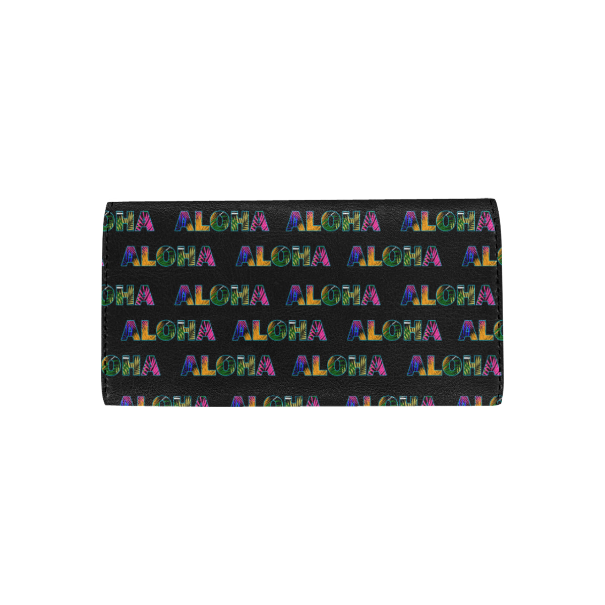 Aloha Hawaii Neon Women's Trifold Wallet