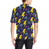 Lightning Thunder Pattern Print Design 01 Men Polo Shirt