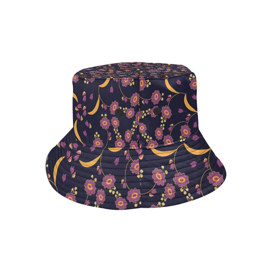 Anemone Pattern Print Design AM012 Unisex Bucket Hat