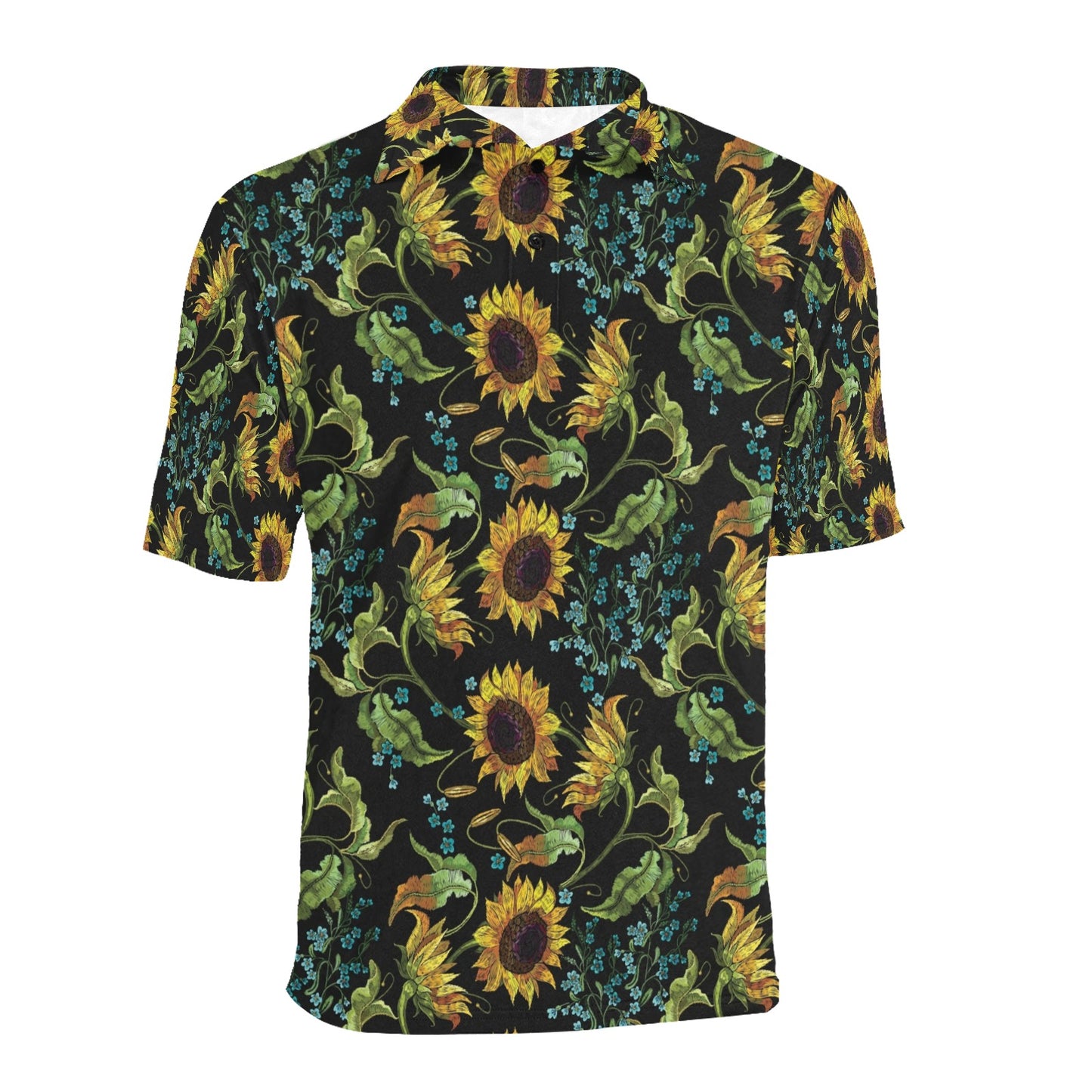 Sunflower Print Design LKS308 Men Polo Shirt