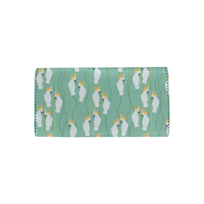 Cockatoo Pattern Print Design 01 Women's Trifold Wallet