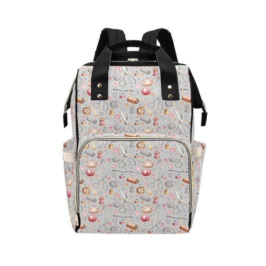 Sewing Equipment Print Design LKS302 Diaper Bag Backpack