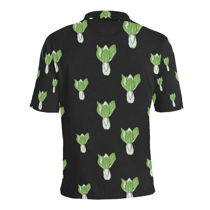 Kale Pattern Print Design 02 Men Polo Shirt