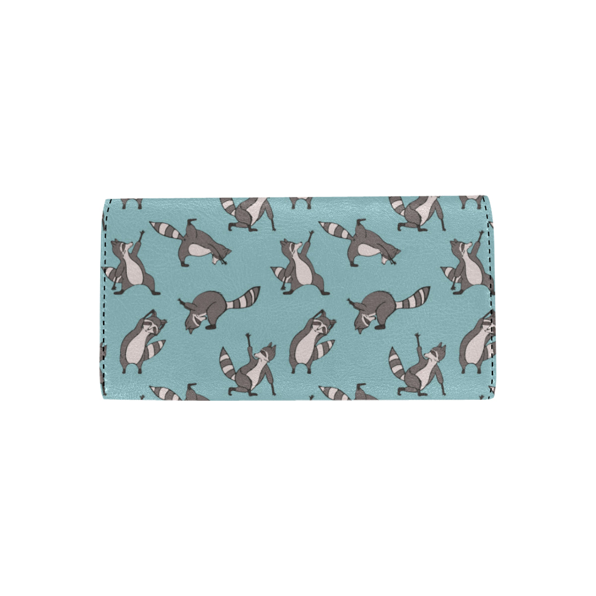Raccoon Pattern Print Design A07 Women's Trifold Wallet
