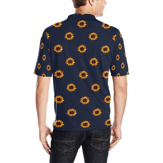 Sunflower Print Design LKS304 Men Polo Shirt