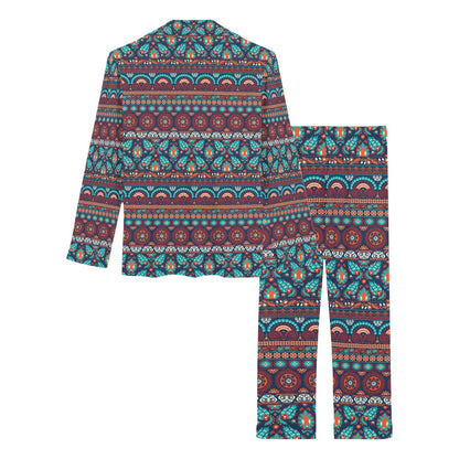 Suzani Print Design LKS302 Women's Long Pajama Set