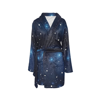 Night sky Pattern Print Design A02 Women's Fleece Robe
