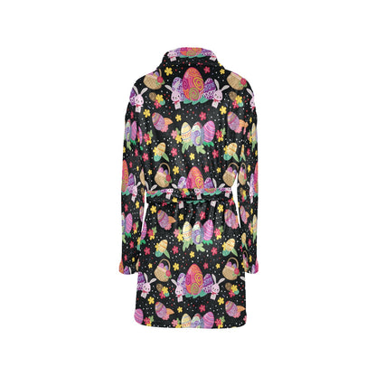 Easter Eggs Pattern Print Design RB06 Women's Fleece Robe