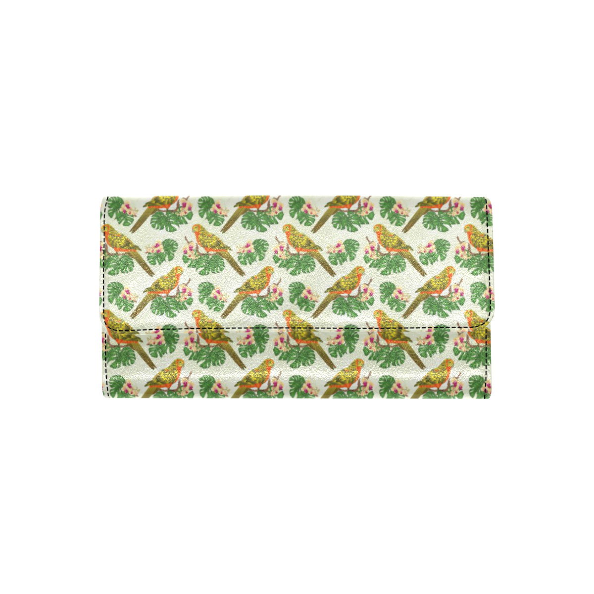 Conures Pattern Print Design 01 Women's Trifold Wallet