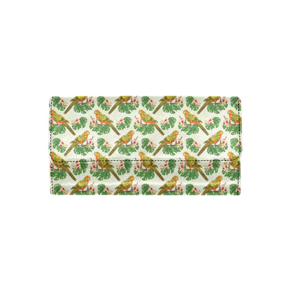 Conures Pattern Print Design 01 Women's Trifold Wallet