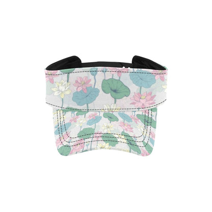 Water Lily Print Design LKS305 Unisex Sun Visor