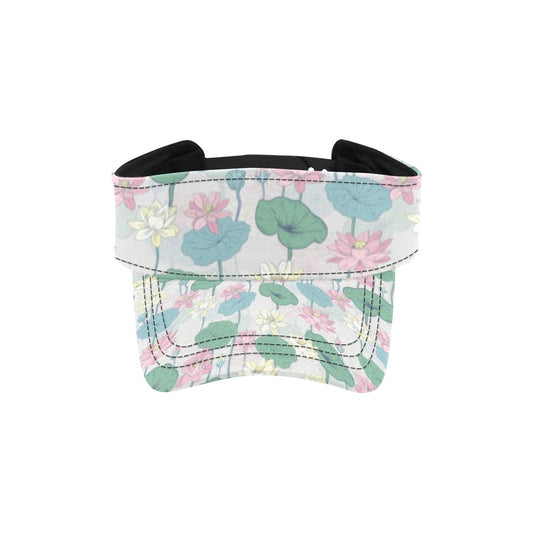 Water Lily Print Design LKS305 Unisex Sun Visor