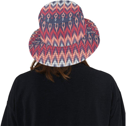 Ikat Print Design LKS401 Unisex Bucket Hat