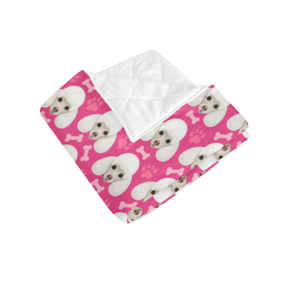 Poodle Pattern Print Design A04 Premium Quilt