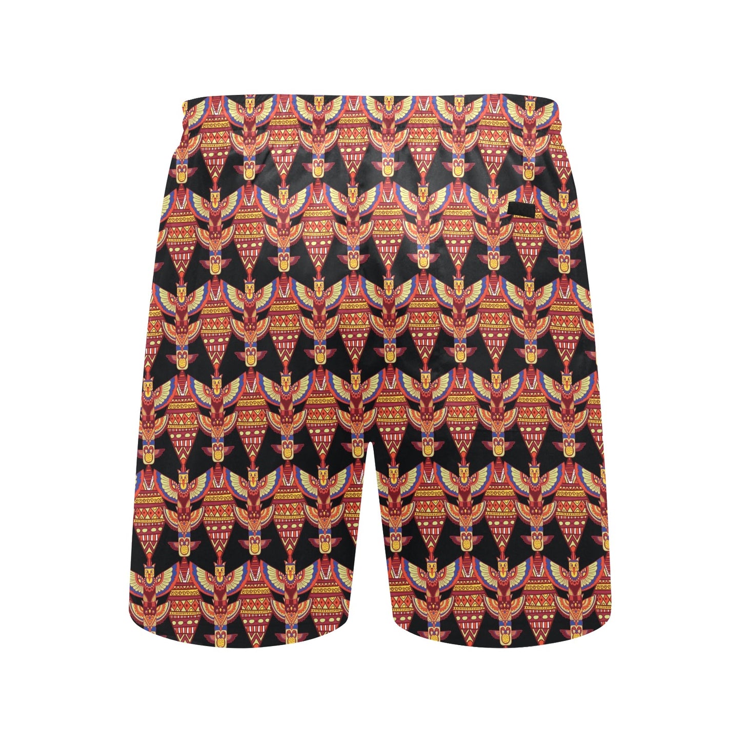 Totem Pole Print Men's Swim Trunks Beach Shorts